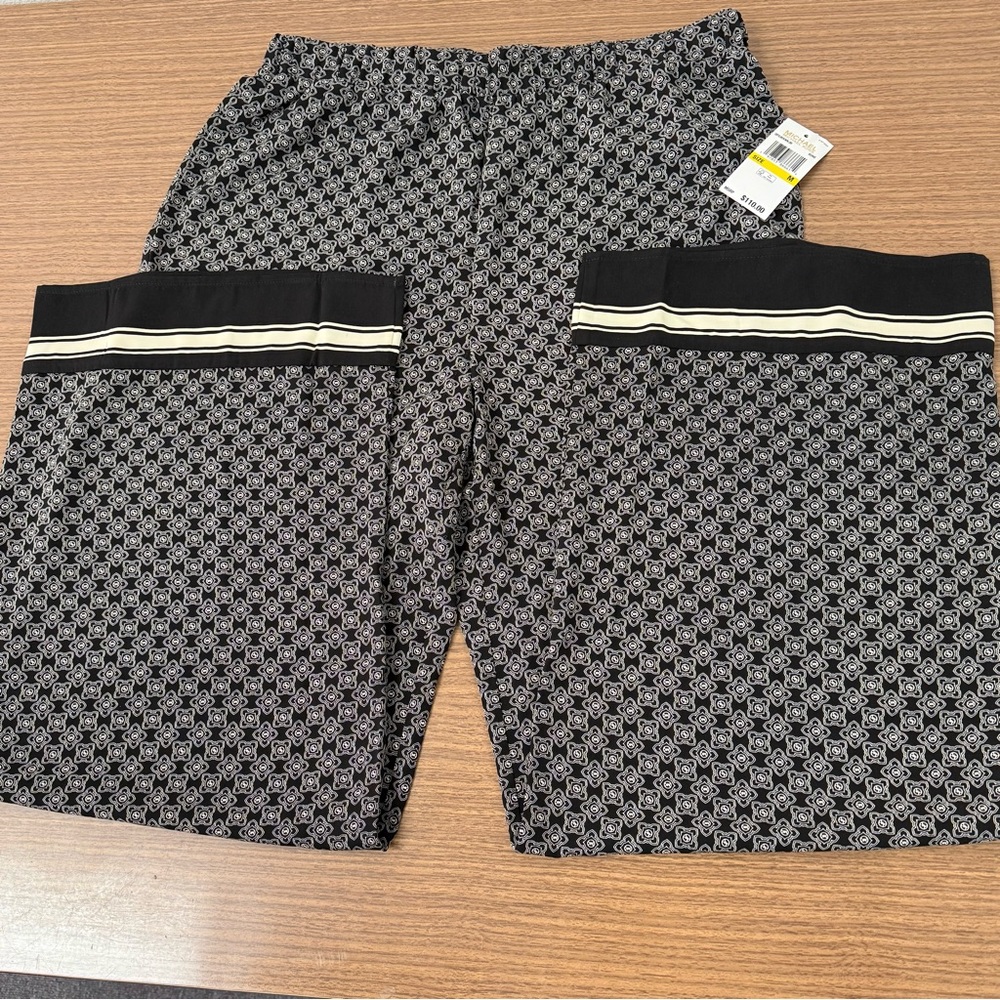 Michael Kors Black and cream pants
